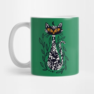 Celestial Black Cat Mug